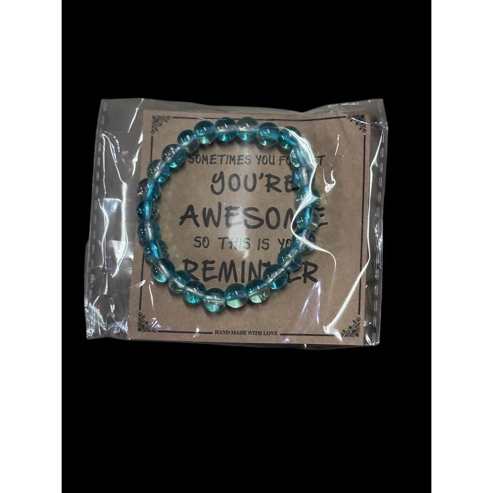 Apatite Quartz Bracelet, Awesomeness Reminder